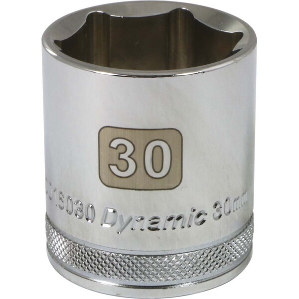 1/2" Drive, 30mm Metric Socket, 6 Points